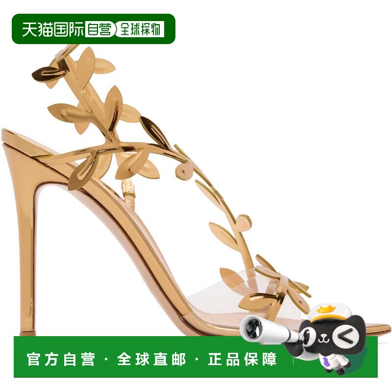 潮奢 Gianvito Rossi 吉安维托 罗西 女士 金色 Flavia 凉鞋 G324