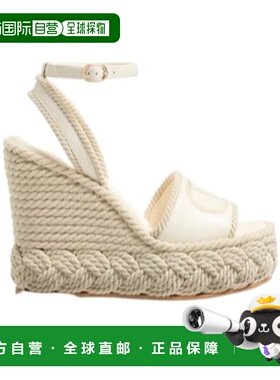 VALENTINO 女士休闲鞋 WS0JS0YWI098 SS2025 白色 露趾坡跟凉鞋