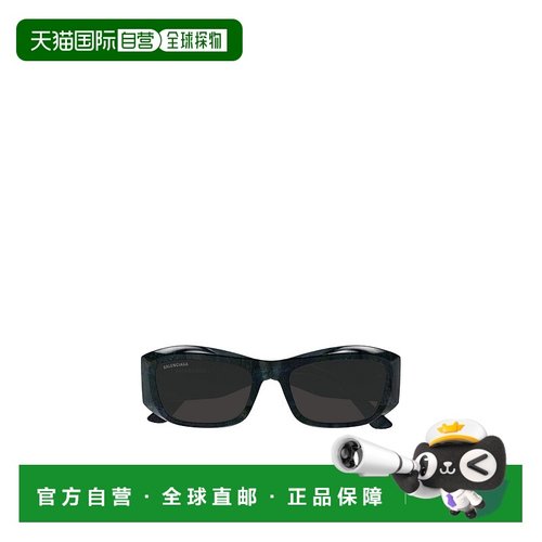 BALENCIAGA 女士太阳镜 BB0397SA003 SS2025 黑色 矩形框太阳镜