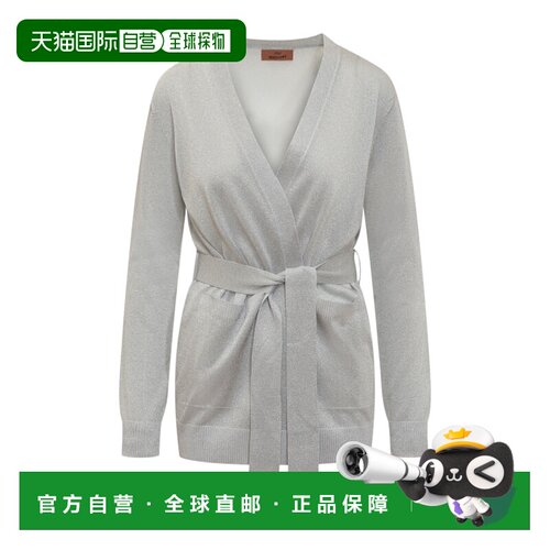 奢淘 Missoni V领束带针织衫 女 DS24SM0ABK033D