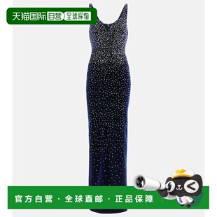 1h可退 潮奢 ALEX PERRY 女士 汗衫式水晶装饰天鹅绒礼服连衣裙