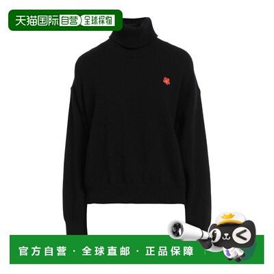 潮奢 kenzo 高田贤三 女士 高领上衣 black黑色 舒适时尚毛衣