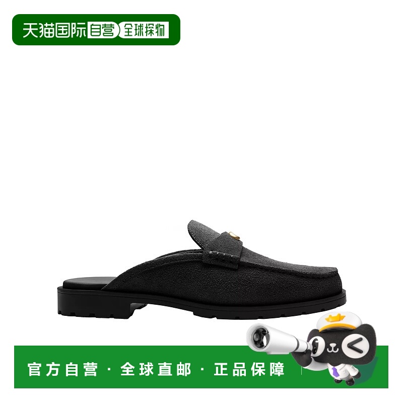 1h可退 COACH 女士芭蕾乐福鞋 CAU88BLK SS2025 黑色 Jocelyn  穆