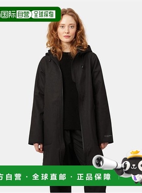 1h可退 潮奢 Ilse Jacobsen 女士 雨衣 black黑色 舒适时尚外套