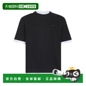 黑色男装 PRADA UJN912WMO11CDF0967 AW2025 男士 T恤