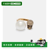 潮奢 女士 mcqueen 麦昆 骷髅头精饰戒指 亚历山大 1h可退