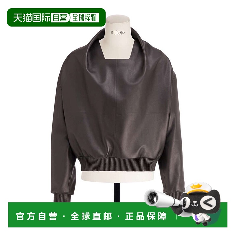 1h可退 DIOR 男士夹克 543L436A0010C900 SS2025 深棕色 长袖皮夹