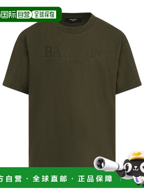 BALMAIN 男童T恤 BX8Q81Z3186762 AW2025 绿色