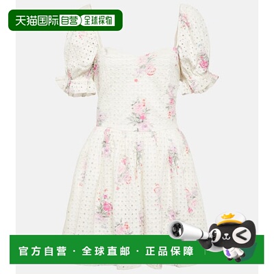 1h可退 潮奢 LOVESHACKFANCY 女士 Altima 花朵棉质迷你连衣裙 00