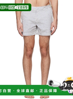 1h可退 潮奢 Orlebar Brown 男士 白色 & 海军蓝 Setter 泳裤 280