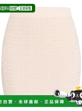 BALMAIN 女士半身裙 EF1LB004KI02GUS AW2025 粉红色短裙包臀裙