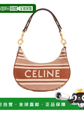 CELINE 女士斜挎包 196922FTR28SI AW2024 棕色 中号AVA CELINE条