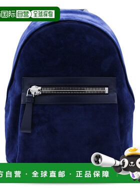 潮奢 Tom Ford 汤姆 福特 男士 海军蓝绒面革背包 H0397LCL323SUD