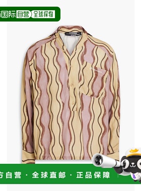 1h可退 潮奢 Jacquemus 男士 Pingo 印花斜纹布衬衫 235TO0501002