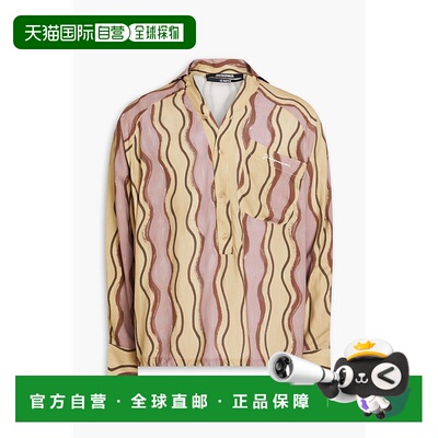 1h可退 潮奢 Jacquemus 男士 Pingo 印花斜纹布衬衫 235TO0501002