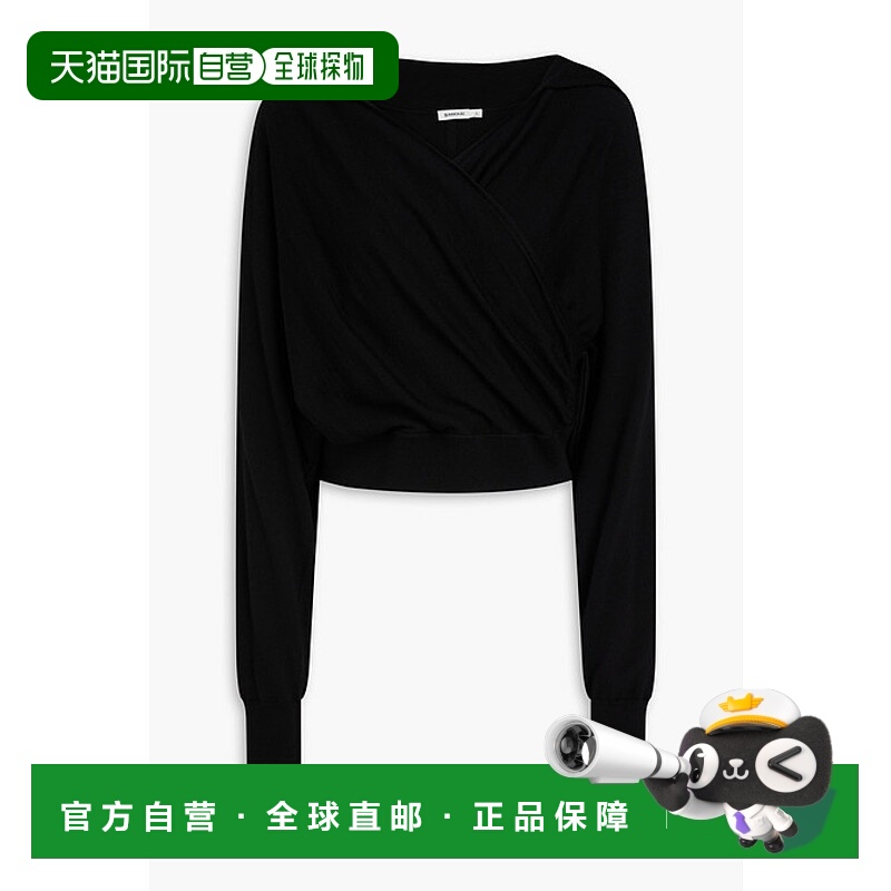 1h可退 潮奢 Simkhai 女士 Riley 裹式美利奴羊毛连帽毛衣 524207