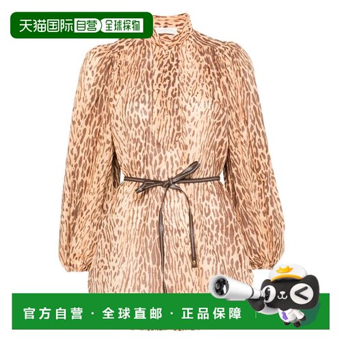 ZIMMERMANN 女士衬衫 3203TSS255TAN AW2025 卡其色泡泡袖
