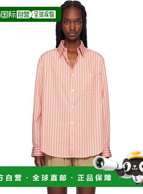 1h可退 潮奢 MATTEAU 女士 粉色 Classic Stripe 衬衫 CLSSH