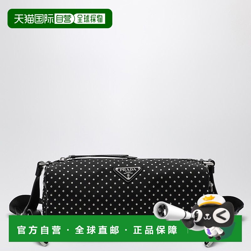 1h可退 PRADA 女士单肩包 1BC233NOO2HGVF0002 SS2025 黑色