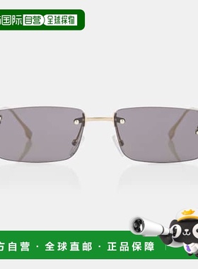 1h可退 潮奢 Fendi 芬迪 女士 First 水晶矩形太阳眼镜