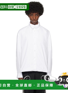 1h可退 潮奢 Bluemarble 男士 白色 Double-Layered Foldover Lon