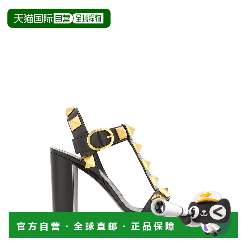 1h可退 潮奢 Valentino 华伦天奴 女士 黑色皮质凉鞋 ZW2S0CR1ZWM