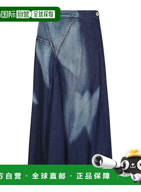 YOHJI YAMAMOTO 女士半身裙 YOS990051 AW2024 蓝色