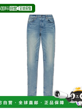 1h可退 AMIRI 男士牛仔裤 AMDNSY11320408 CO 蓝色 Jeans with lo