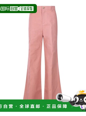 CHLOÉ 女士休闲裤 CH25APA063656L7 AW2025 粉红色 腰带环休闲裤