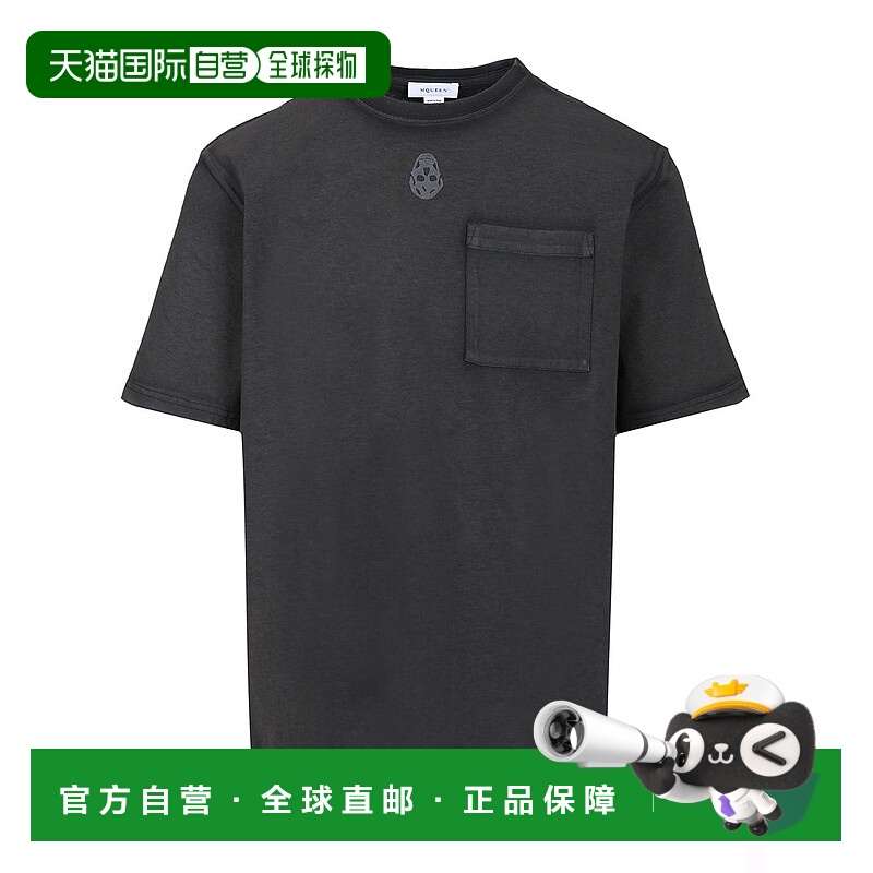 1h可退 潮奢 mcqueen 亚历山大 麦昆 男士 圆领短袖T 恤 815068QT