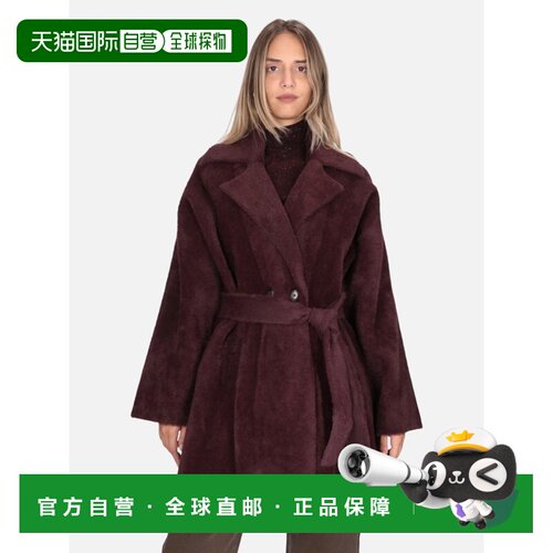 PINKO 女士大衣 107336A0DIW63 AW2026 紫色 PINKO BRUXELLES coa