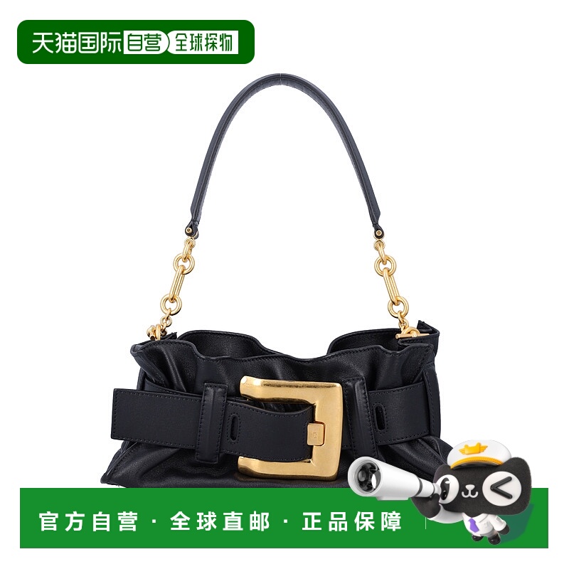 1h可退 潮奢 Balmain 巴尔曼 女士 Anthem 搭扣皮革肩包 GN1AE994