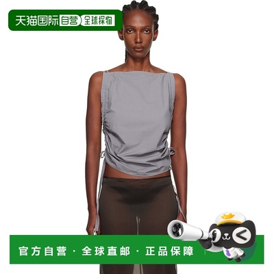 1h可退 潮奢 Baserange 女士 灰色 Pictorial Strap 上装 TSPIS