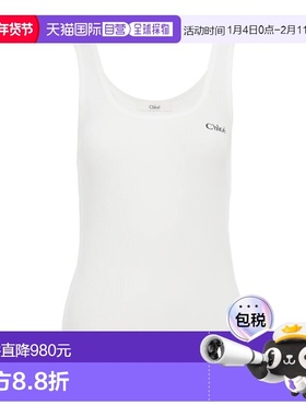 CHLOÉ 女士背心吊带 CH25SJH12180101 SS2026 白色 TOP