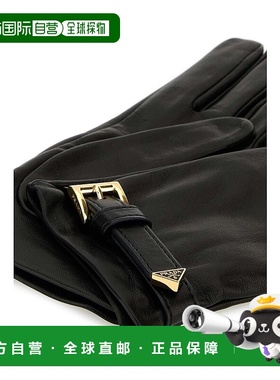 PRADA 女士手套 1GG228038F0002 CO 黑色 Black nappa leather gl