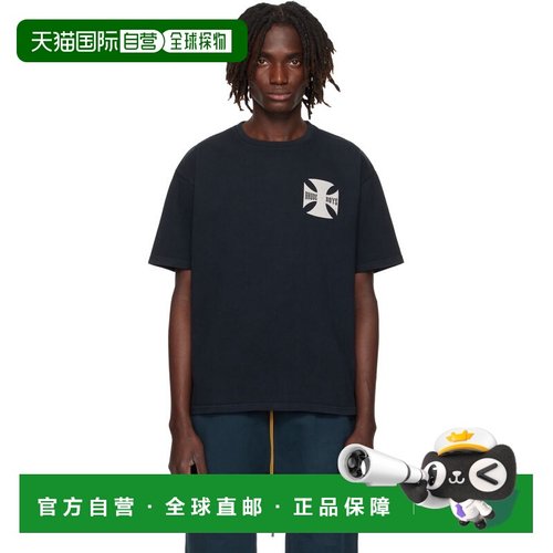 1h可退 潮奢 Rhude 男士 黑色 Boys T 恤 RHPF25TT07012
