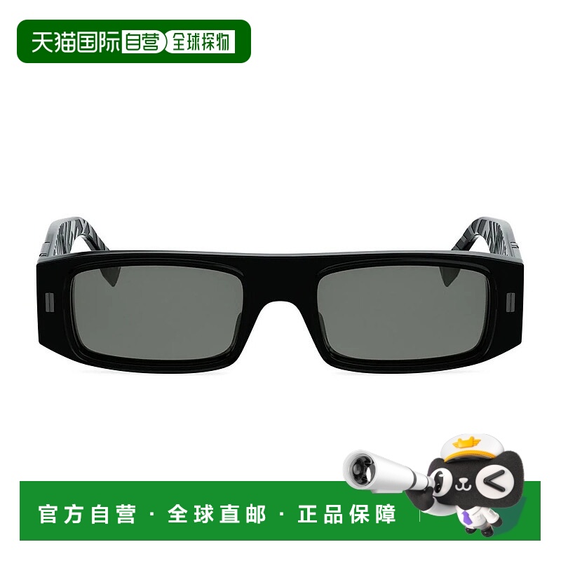1h可退 FENDI 男士眼镜 19F45D20A17107 AW2026 黑色 Fendi Ff Sq