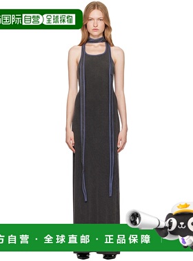 1h可退 潮奢 Y PROJECT 女士 灰色 Multiscarf 连衣裙 104DR010