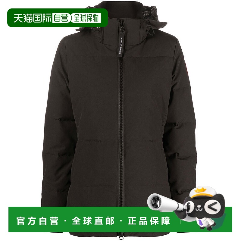 1h可退 CANADA GOOSE 女士外套 3804W61 CO 黑色抓绒针织羽绒服