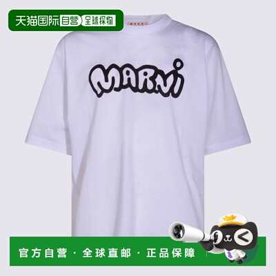MARNI 男士T恤 HUMU0223WPUSCY53LOW01 AW2025 白色