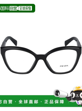 PRADA 女士太阳镜 0PR20ZV16K1O1 SS2025 黑色 Glasses