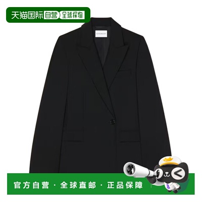 GIVENCHY 女士西服 BW30QJ100H001 SS2026 黑色 长袖西装外套