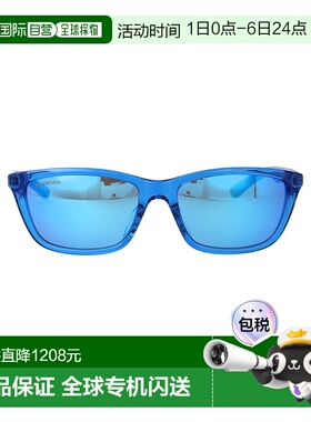 BALENCIAGA 男士眼镜 BB0403SK004 SS2025巴黎世家 蓝色太阳镜