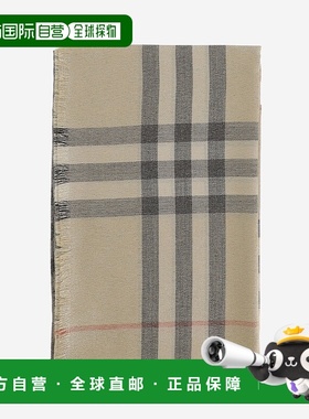 BURBERRY 女士围巾 8106063SAND SS2025 红色博柏利配饰