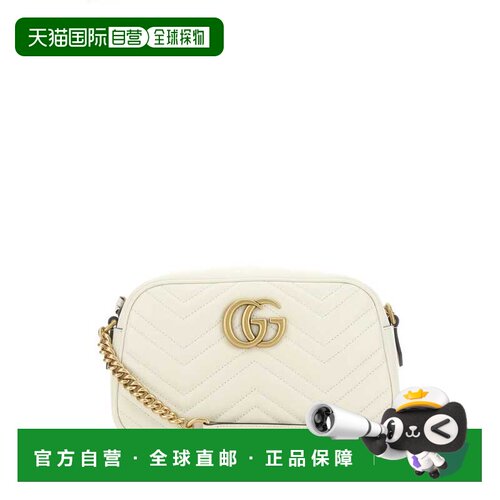 GUCCI 女士斜挎包 447632DTD1T 9022 CO 白色 Ivory leather smal