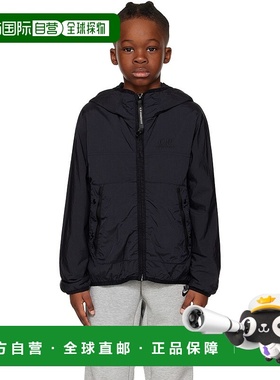 1h可退 潮奢 C.P. Company 女童 海军蓝 Goggle 儿童夹克童装 14C