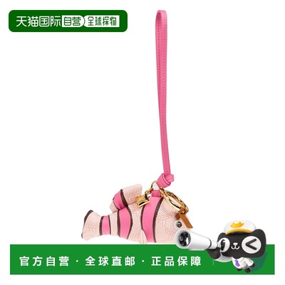 1h可退 MCM 男士钥匙扣 MXZFSAC030P6 SS2025 粉红色 Keychain wi