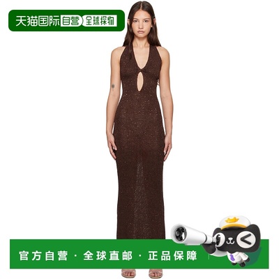1h可退 潮奢 BEC+BRIDGE 女士 棕色 Delfina Halter 连衣裙 H2412