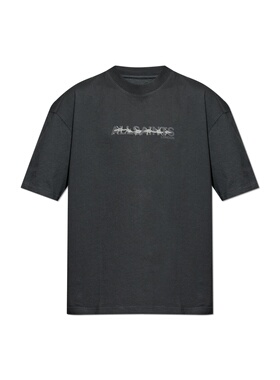 ALL SAINTS 男士T恤 DETERENTM038PDWASHEDBLACK