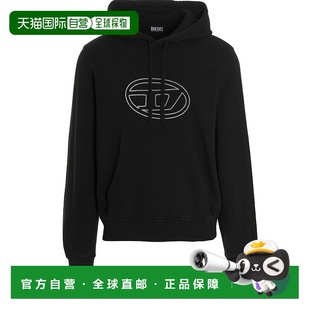 男士 黑色 针织衫 AW2022 抽绳兜帽卫衣 A069220LEAC900 DIESEL